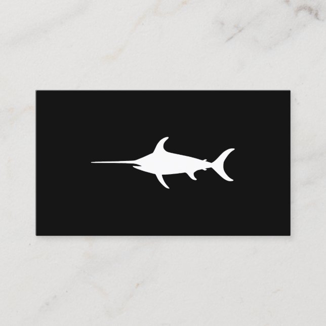 White Swordfish Business Card (Front)