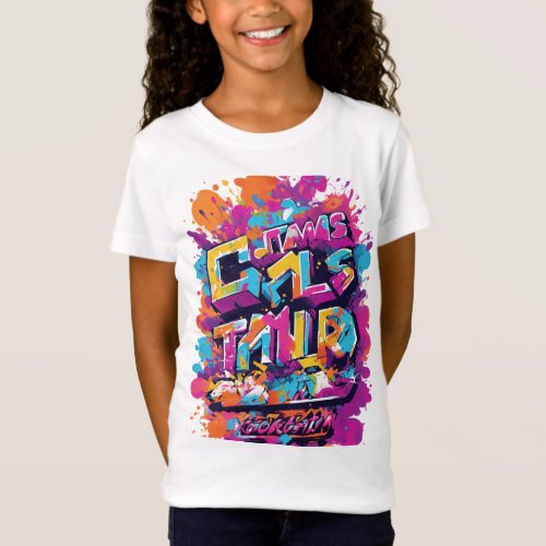  White t_shirt graphic for a color run event