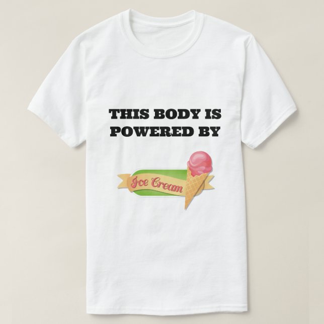 White T- Shirt with black lettering (Design Front)