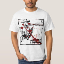 White T-Shirt With YANCEY Killer Kauboi Design