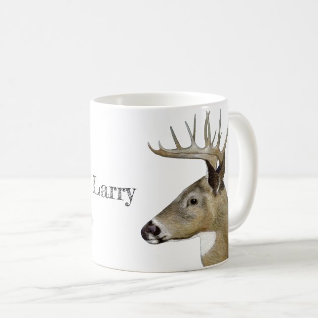 White Tail Buck Coffee Mug (Front Right)