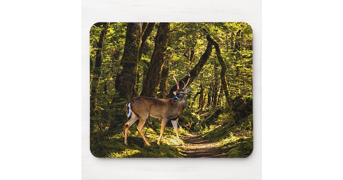  Whitetail Buck Deer Mouse Pad - Wildlife Theme Design