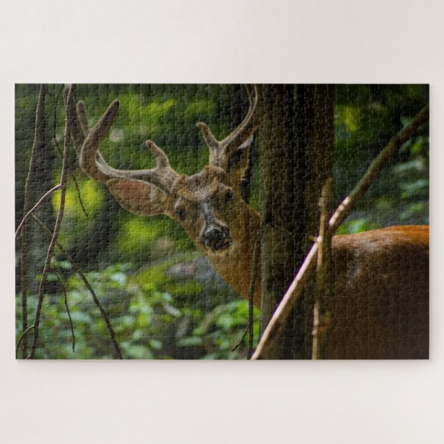 White Tail Buck Jigsaw Puzzle (Horizontal)