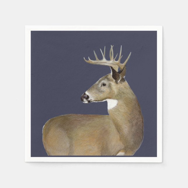 White Tail Buck Napkins (Front)