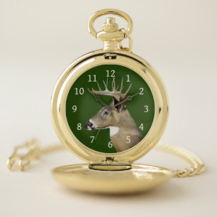 White Tail Buck Pocket Watch