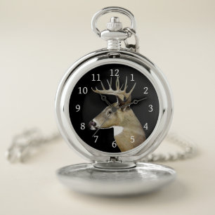White Tail Buck Pocket Watch