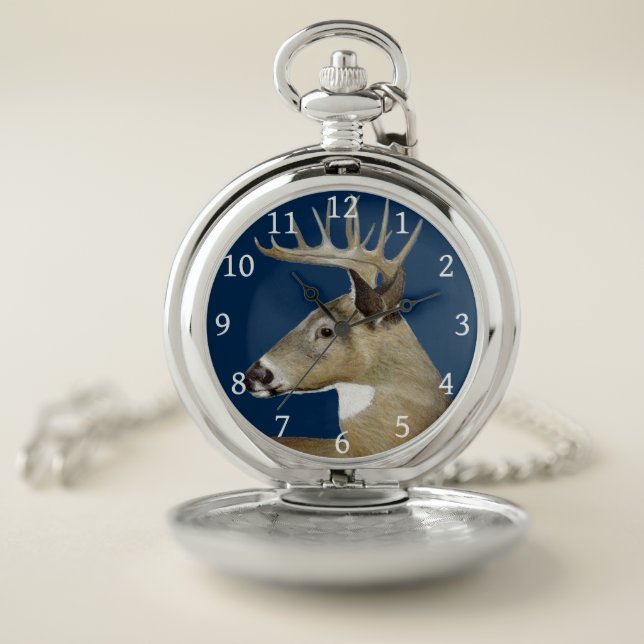 White Tail Buck Pocket Watch (Inside)