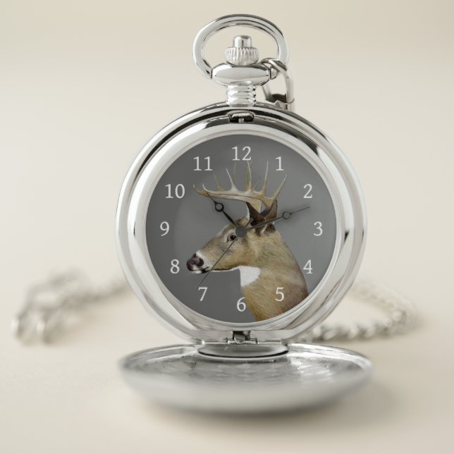 White Tail Buck Pocket Watch (Inside)