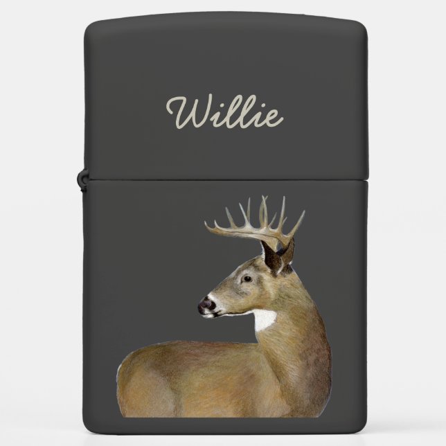 White Tail Buck Zippo Lighter (Front)