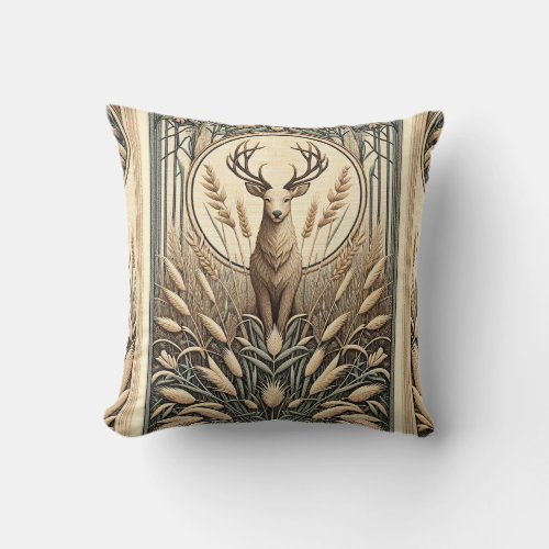 White Tail Deer 3 Throw Pillow