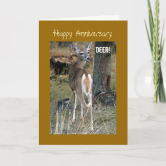 White-Tail Deer, Anniversary Card