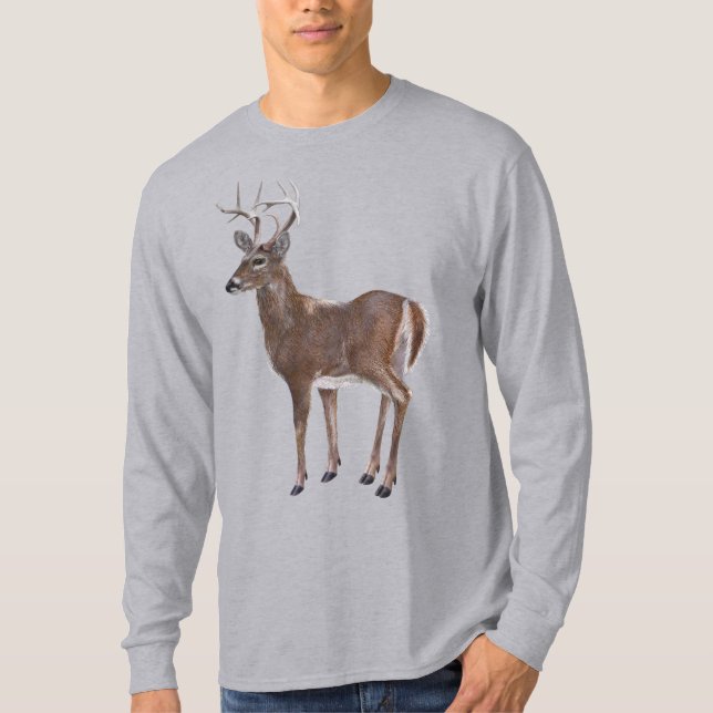 White Tail Deer Buck T-Shirt (Front)