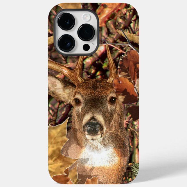 White Tail Deer Head Fall Energy Spirited on a Case-Mate iPhone Case (Back)