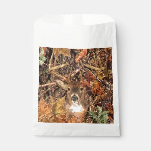 White Tail Deer Head Fall Energy Spirited on a Favor Bag