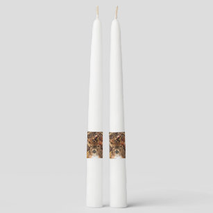 White Tail Deer Head Fall Energy Spirited on a Taper Candle