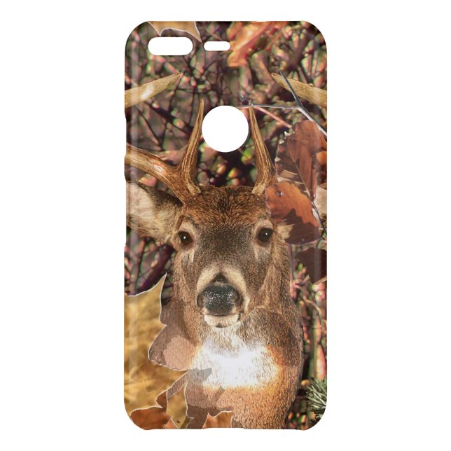 White Tail Deer Head Fall Energy Spirited on a Uncommon Google Pixel Case (Back)