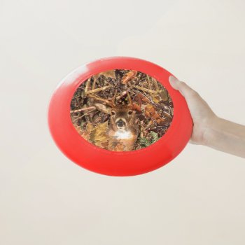 White Tail Deer Head Fall Energy Spirited On A Wham-o Frisbee by TigerDen at Zazzle