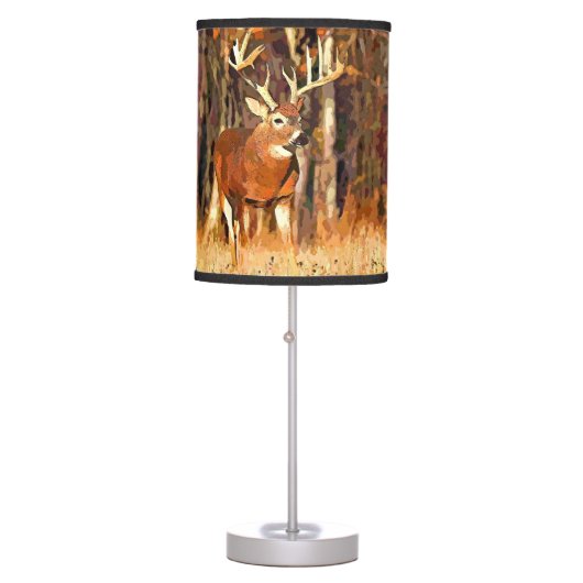 White Tail Deer Table Lamp (Front)