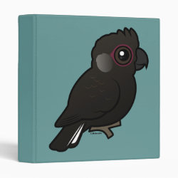 Birdorable White-tailed Black Cockatoo Avery Signature Binder 8.5x11