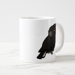 Birdorable White-tailed Black Cockatoo Jumbo Mug