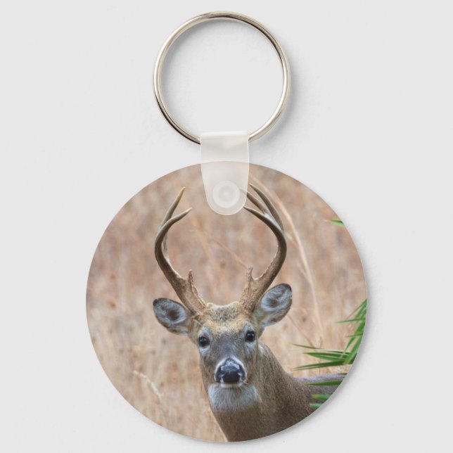 White-tailed Buck Keychain (Front)
