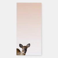 White-tailed Deer Animal Magnetic Fridge Notepad