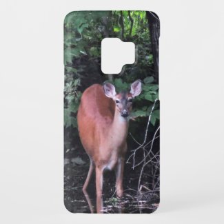 White Tailed Deer at Forest Pond Galaxy S9 Case