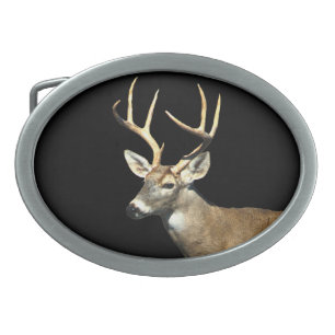 White Tailed Deer Buck Belt Buckle