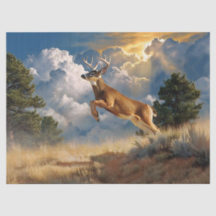 White Tailed Deer Buck Decoupage Tissue Paper