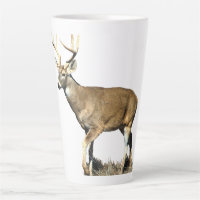 Buck in Fall Camo White Tail Deer Travel Mug