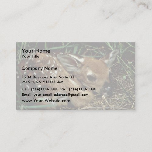 White-tailed Deer Business Card Templates