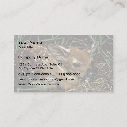 Customizable White-tailed Deer Business Card Templates