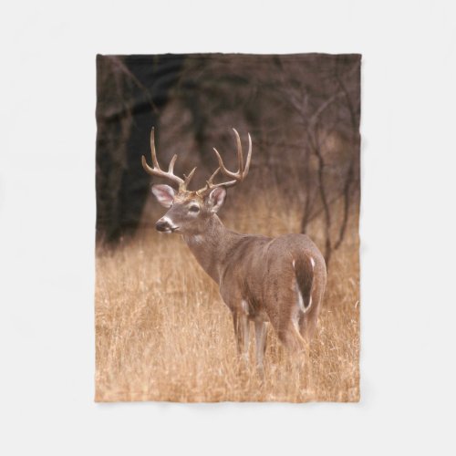 White Tailed Deer   Choke Canyon State Park TX Fleece Blanket