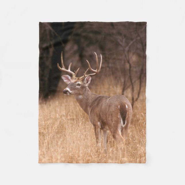 White Tailed Deer |  Choke Canyon State Park, TX Fleece Blanket (Front)