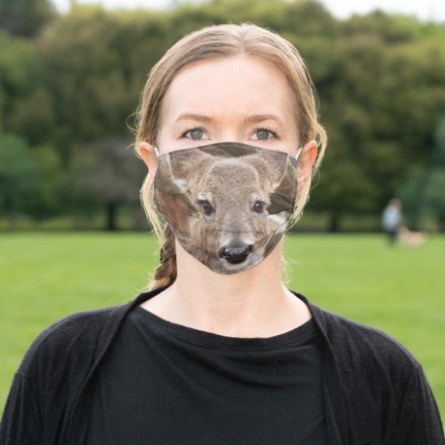 White Tailed Deer face Adult Cloth Face Mask