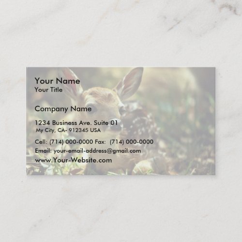 White-tailed Deer Fawn Business Cards