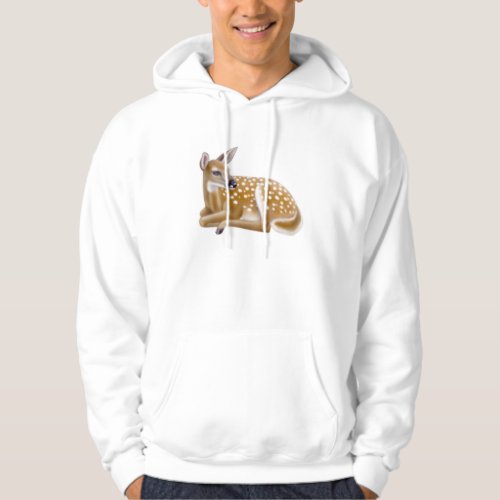 White Tailed Deer Fawn Hoodie