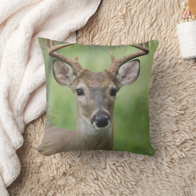 White-tailed Deer | Hill Country, Texas Throw Pillow (Blanket)