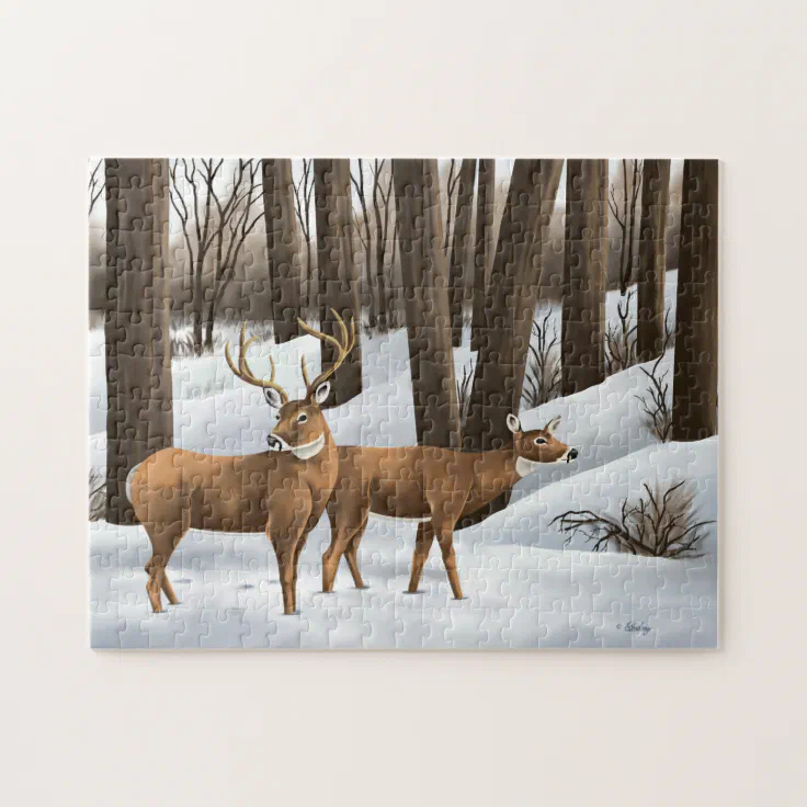 White Tailed Deer Jigsaw Puzzle | Zazzle