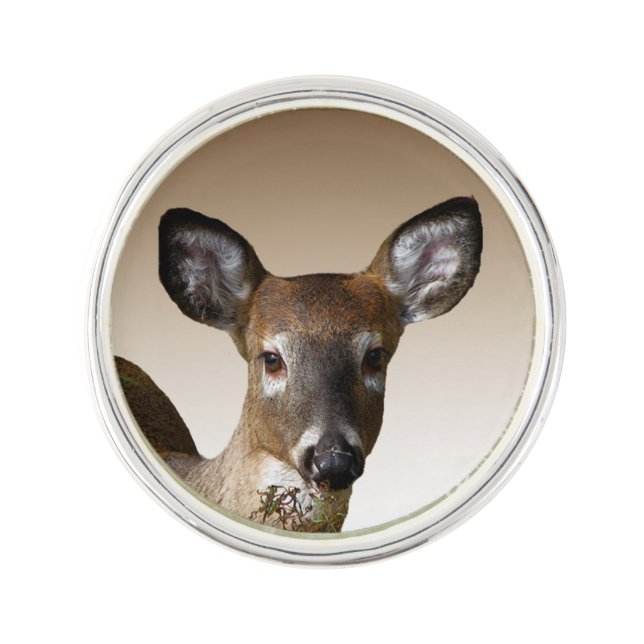 White Tailed Deer Lapel Pin (Front)