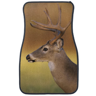 White-tailed Deer, Odocoileus virginianus, Car Floor Mat