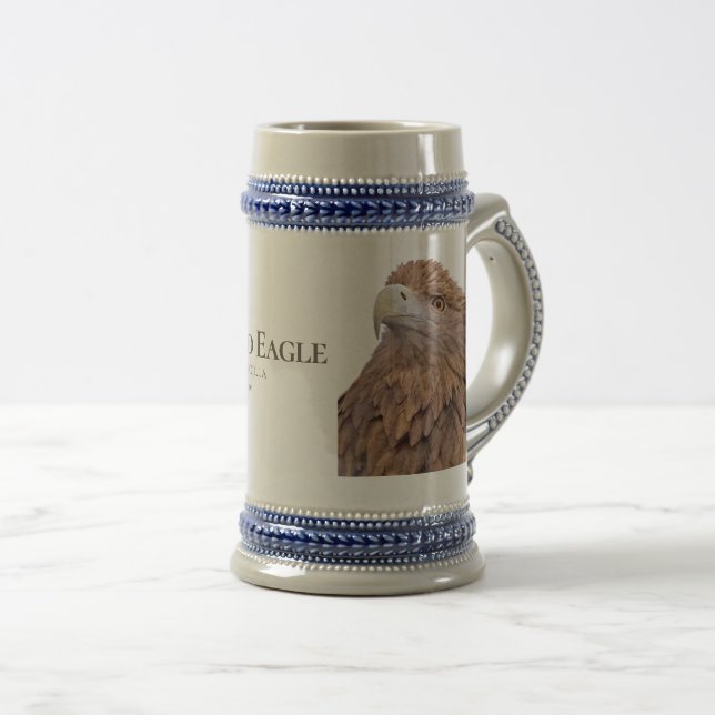 White Tailed Eagle Beer Stein (Front Right)