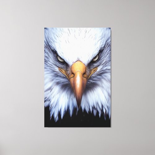 White_Tailed Eagle Digital Painting Canvas Print