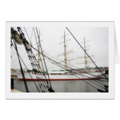 White tall ship - Card (Front Horizontal)