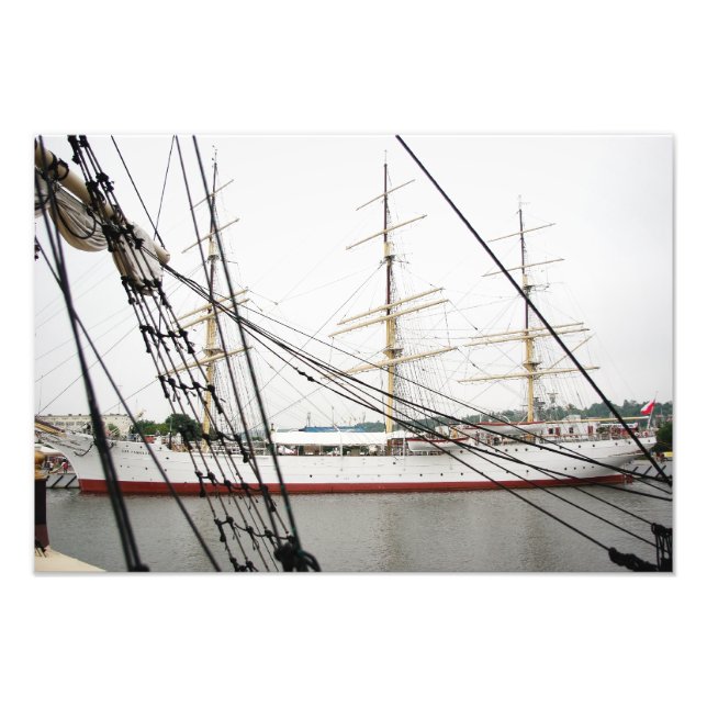 White tall ship - Photo Print (Front)