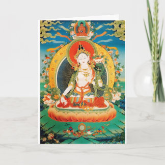 WHITE TARA BUDDHIST DEITY CARD