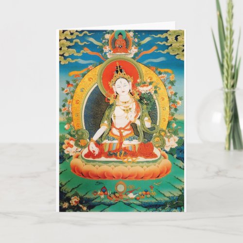 WHITE TARA BUDDHIST DEITY CARD