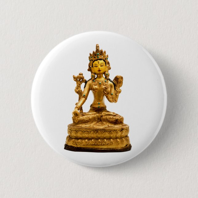 White Tara Button (Front)