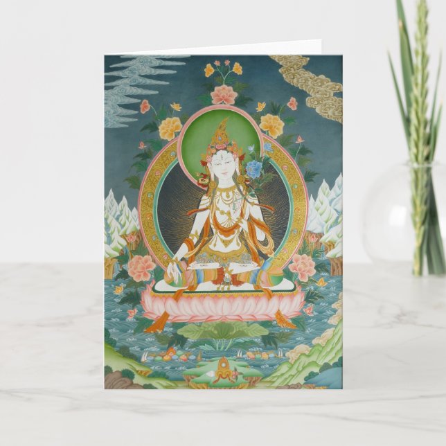 White Tara Greeting Card (Front)
