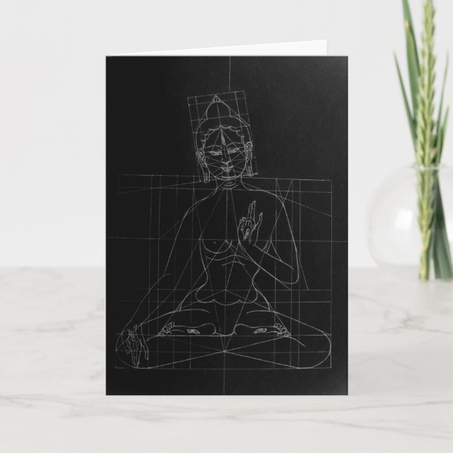 White Tara Sketch Greeting Card (Front)